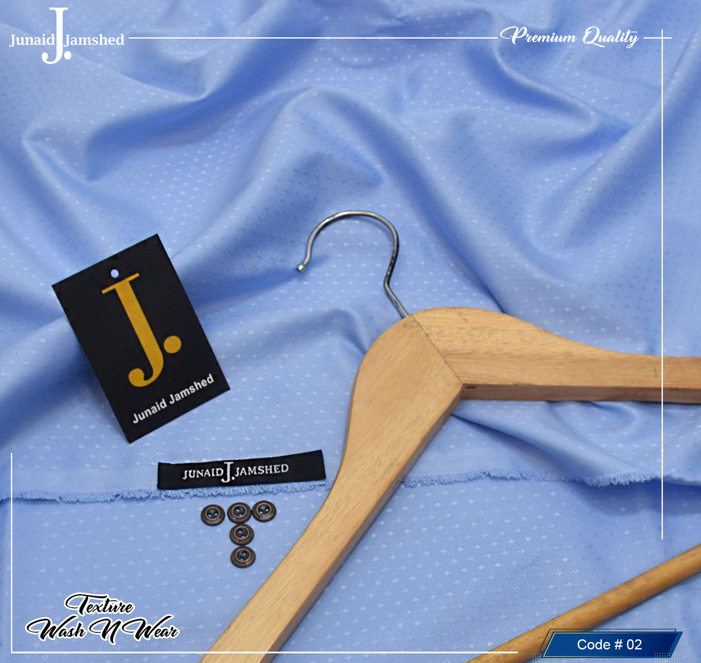J. Self Texture (Sky Blue ) | Summer Wash & Wear