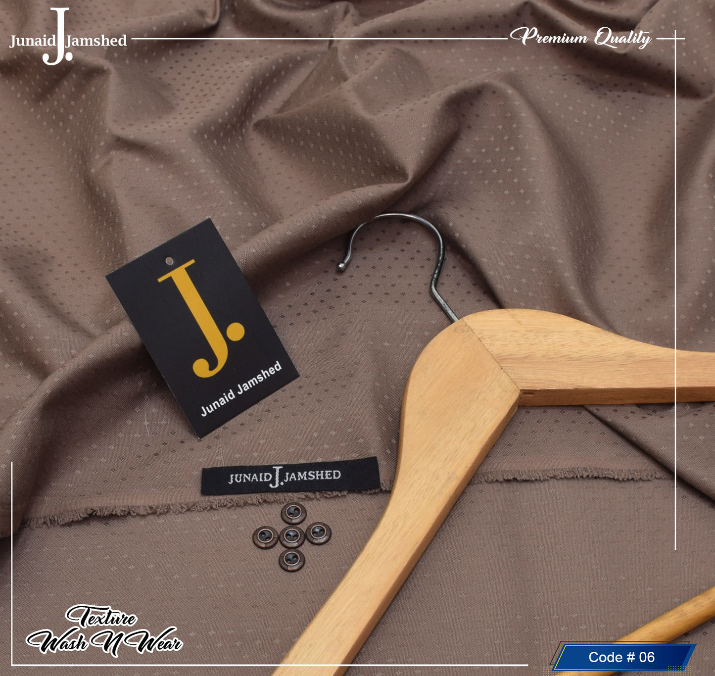 J. Self Texture Wash&Wear (Coca Brown )