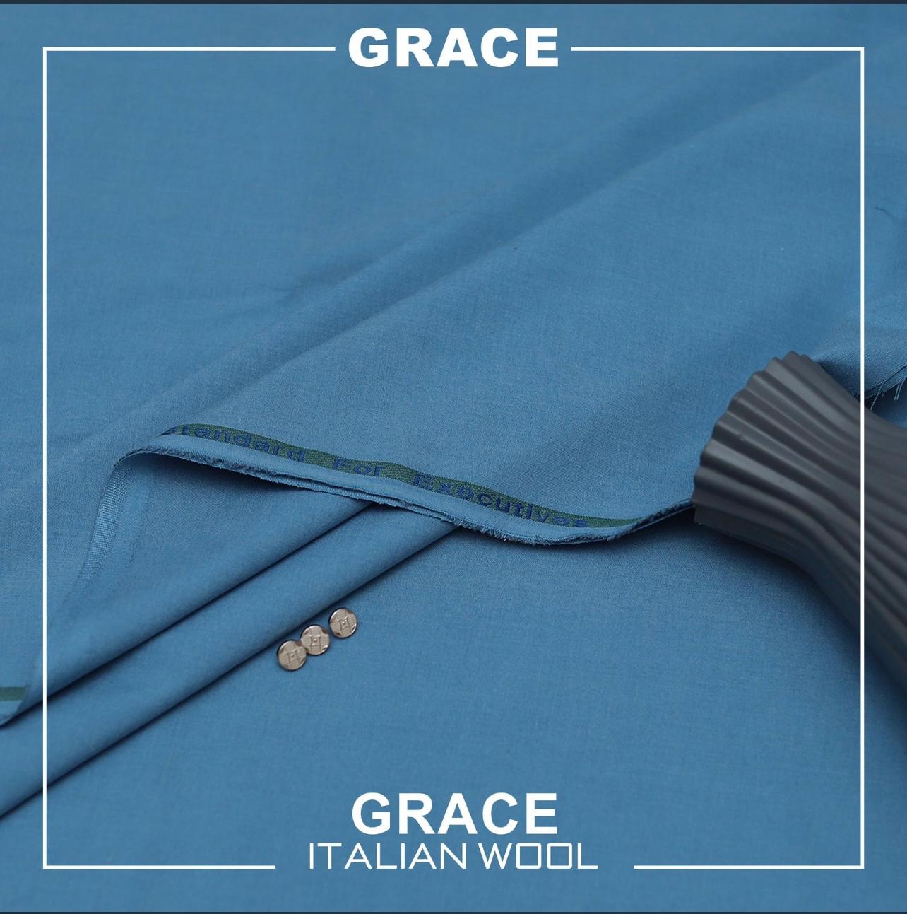 Grace Italian Wool-cablet blue