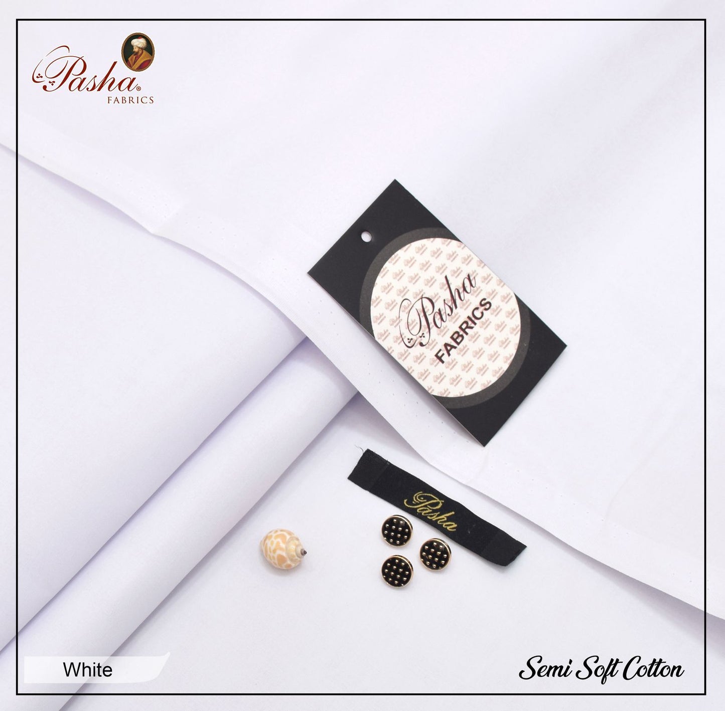 Pasha Silver cotton (White)