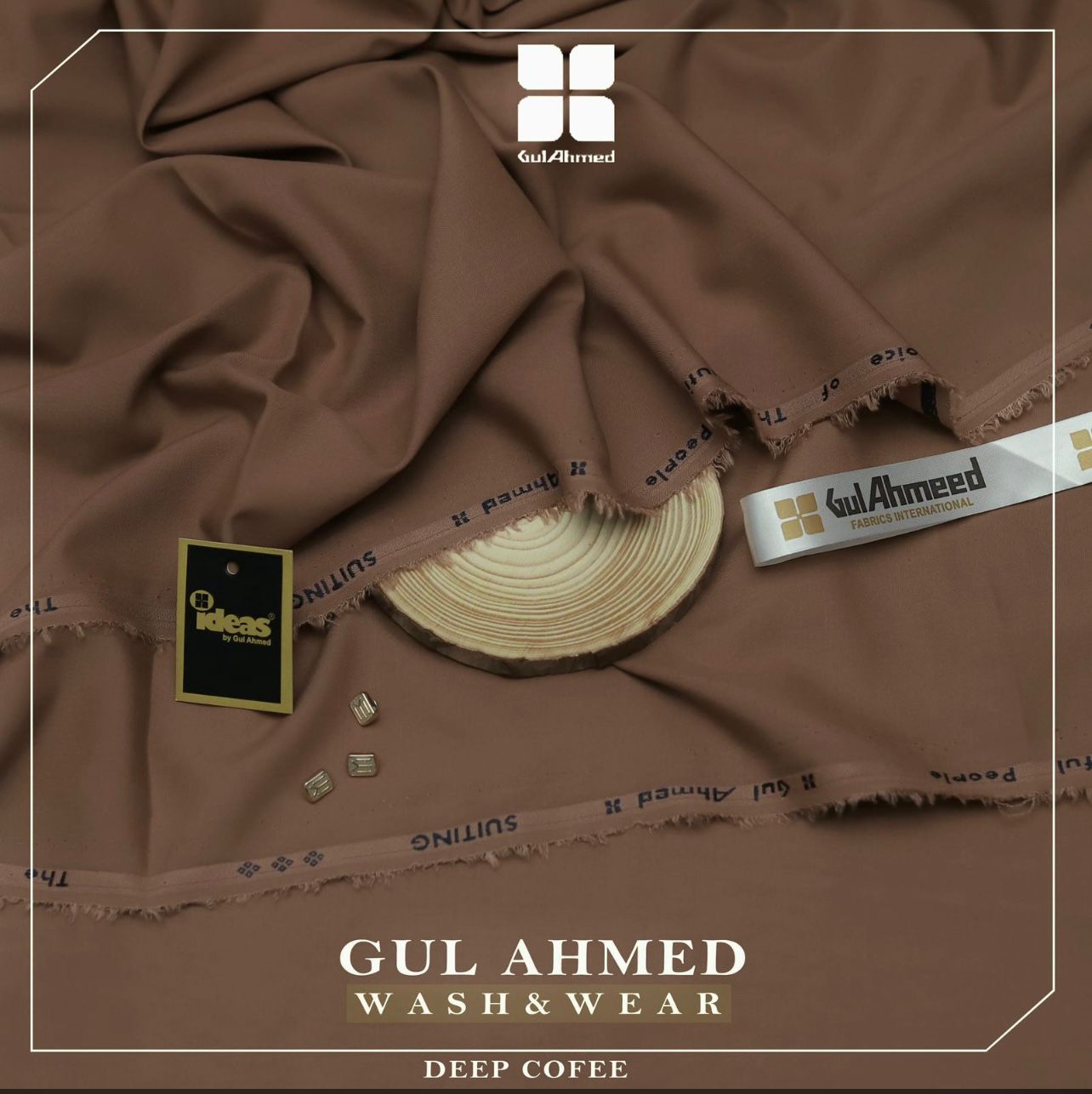GulAhmad WashnWear (Deep Coffee)