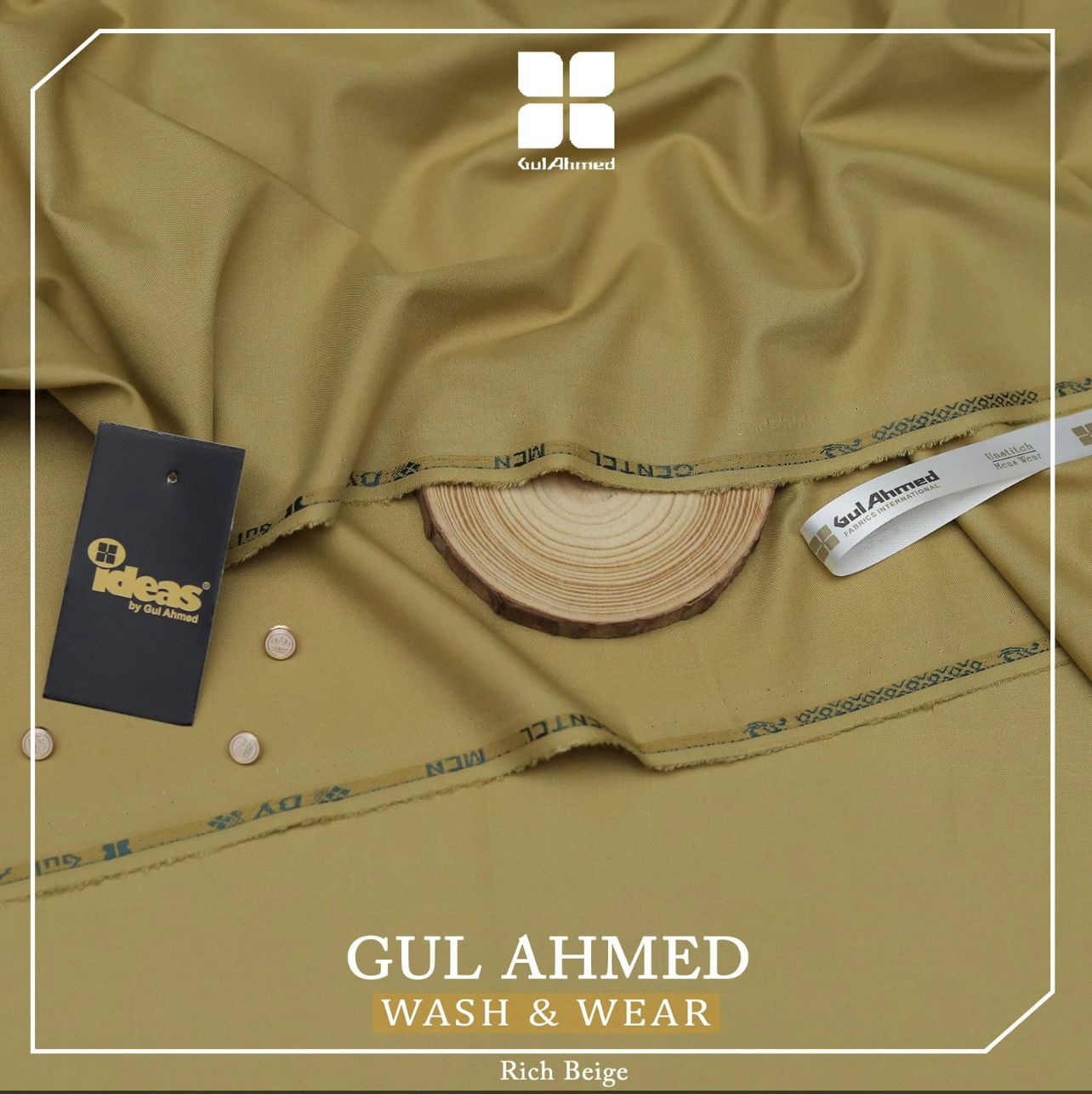 GulAhmad WashnWear (Rich Beige)
