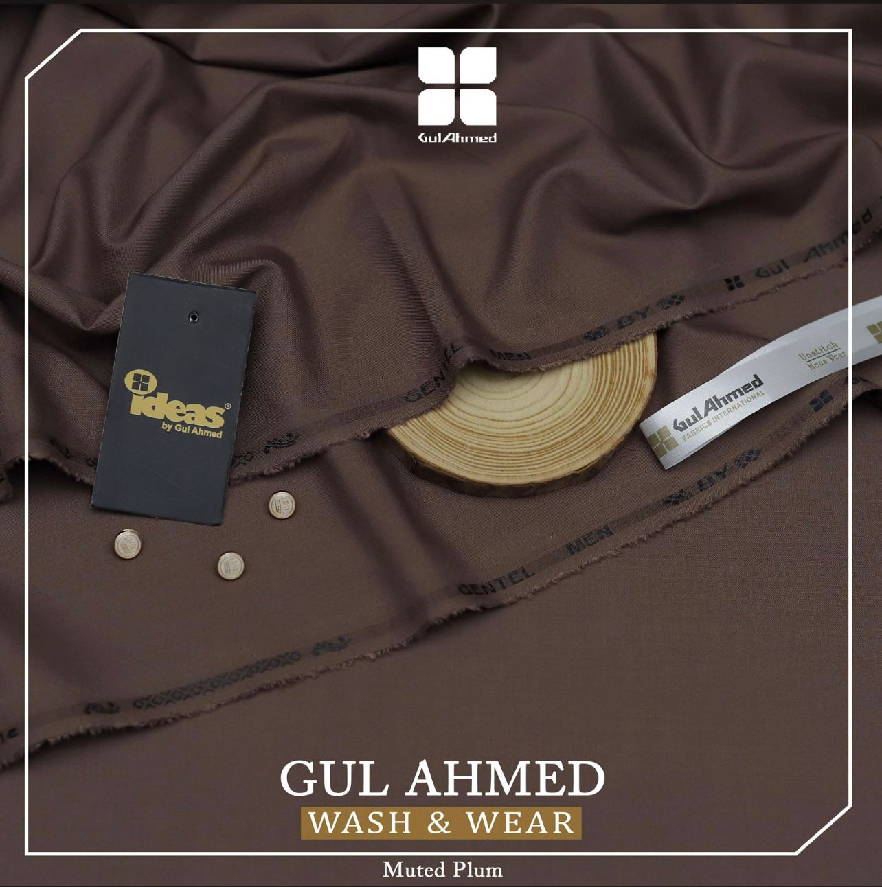 GulAhmad WashnWear (Muted Plam)