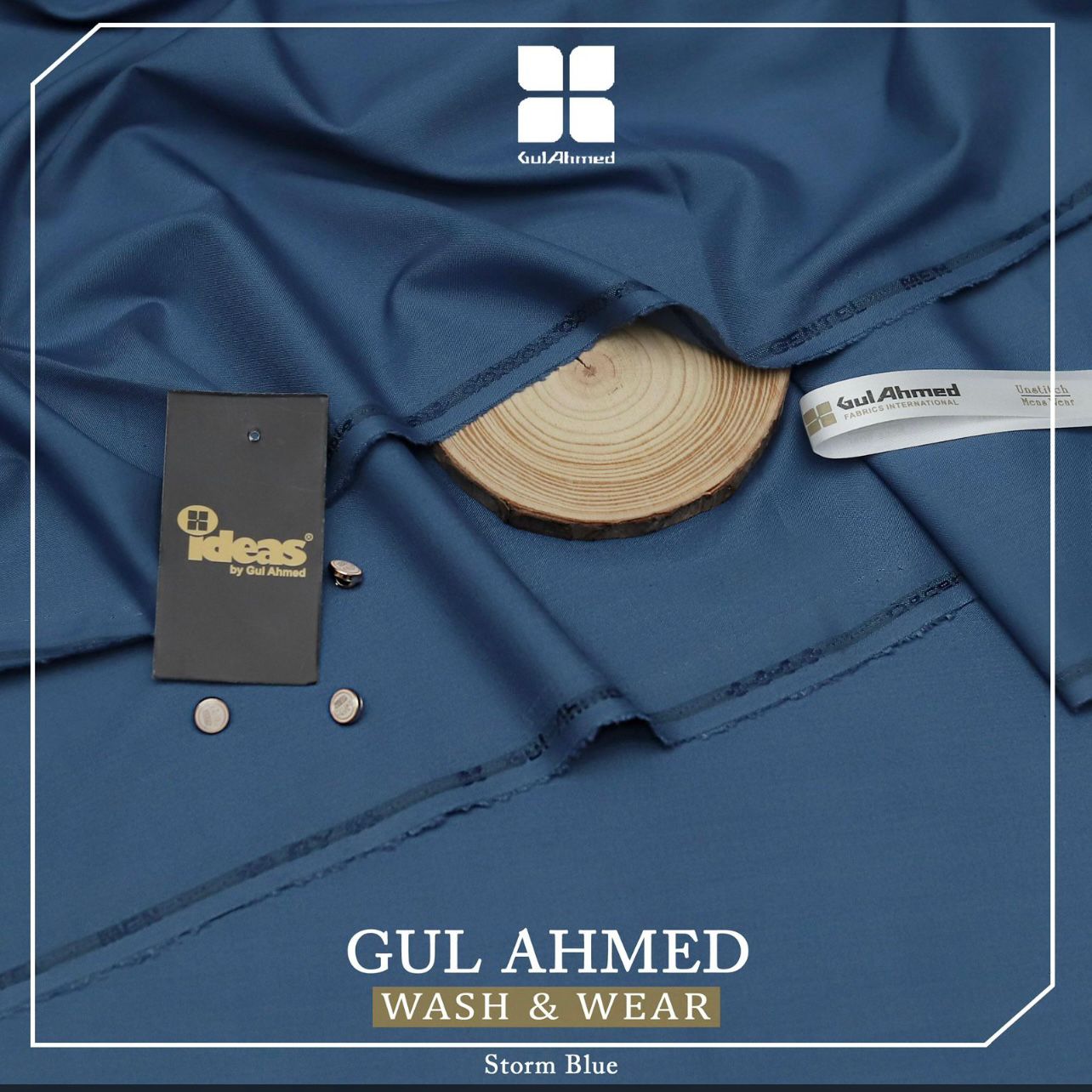 GulAhmad WashnWear (Strome Blue)