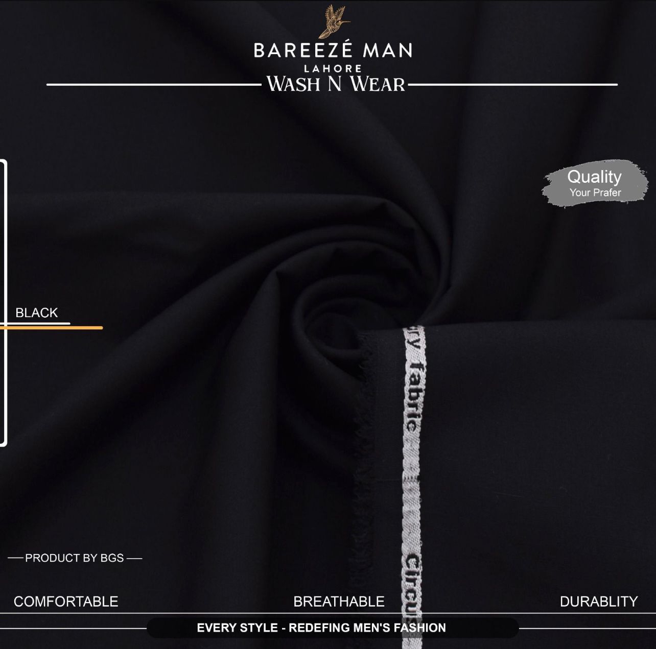 Bareeze Man-Black
