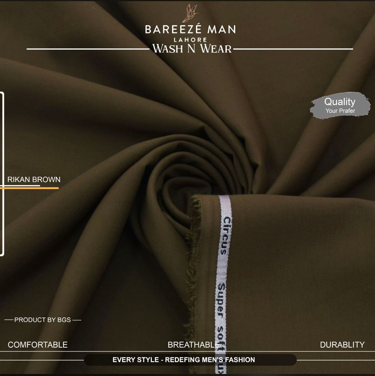 Bareeze Man-Brown