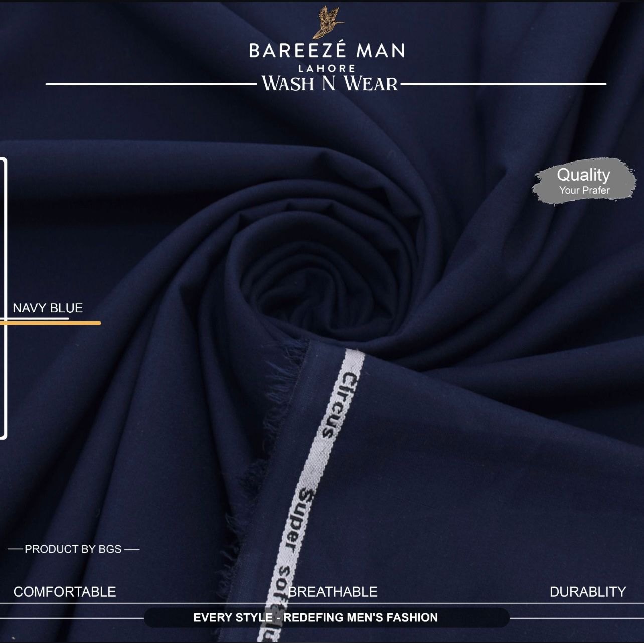 Bareeze Man-Navy Blue
