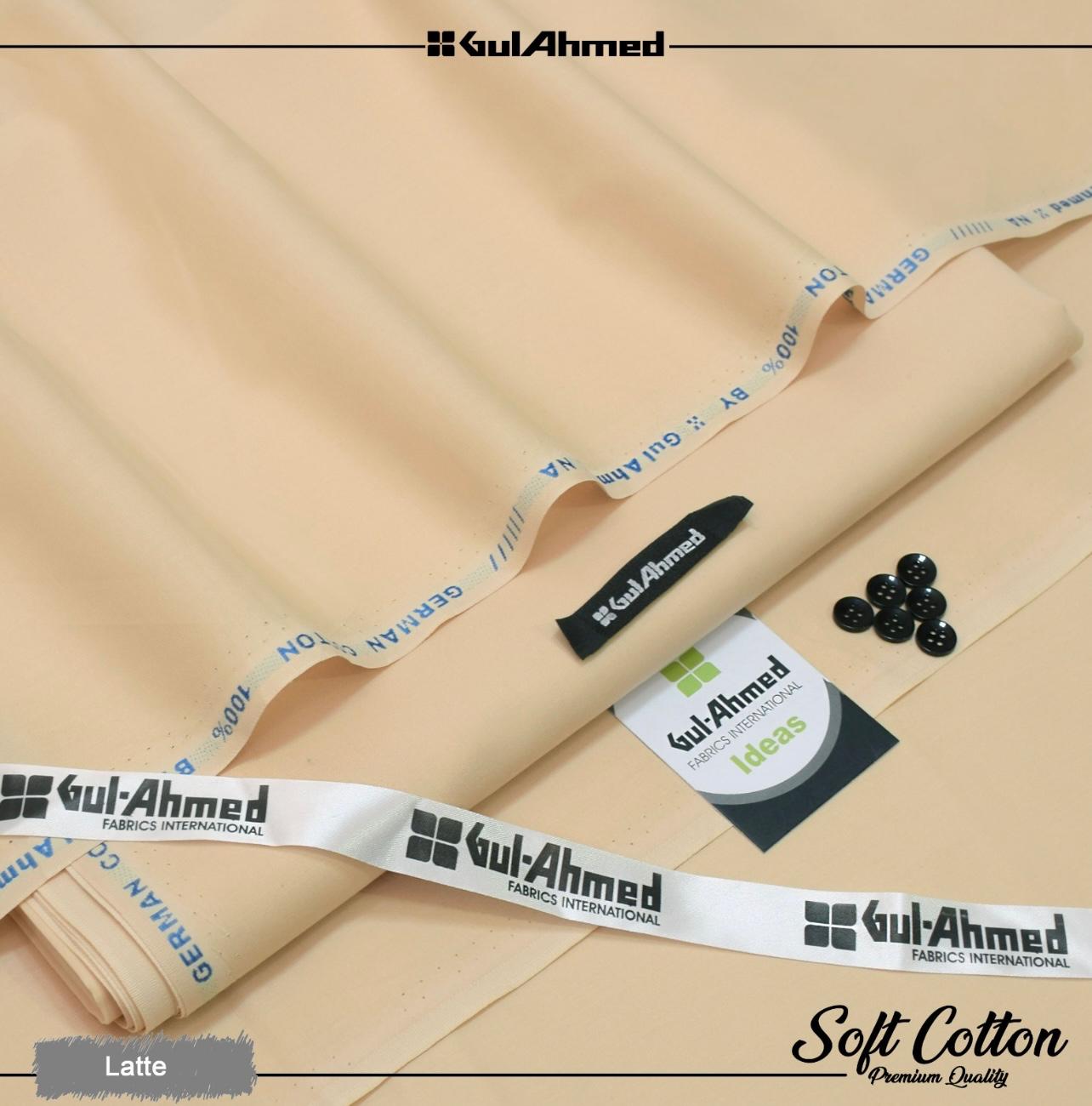 Gul Ahmed 100%Cotton-Tea Pink-Unstitched Men's Wear | Best For Summer