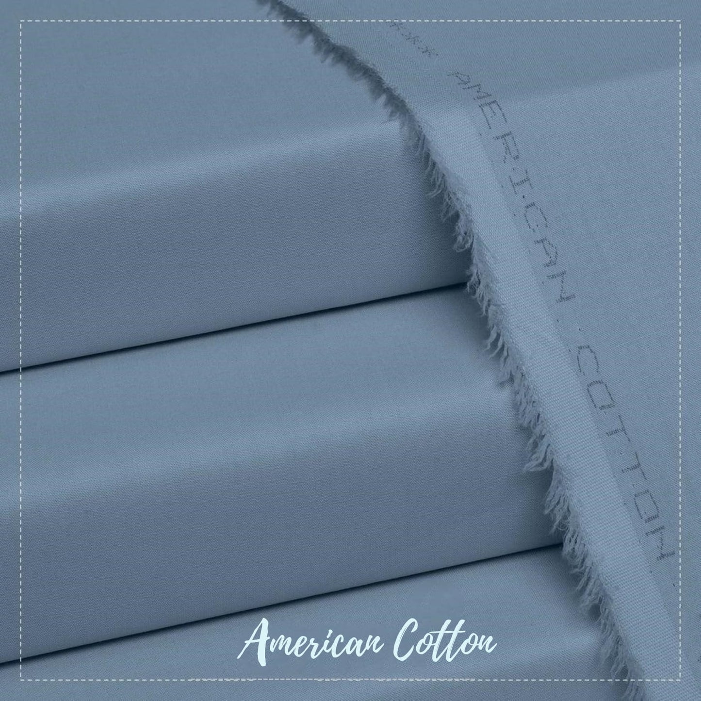 American Cotton Lite Gray - Unstitched Men's Wear by MM VIRSA