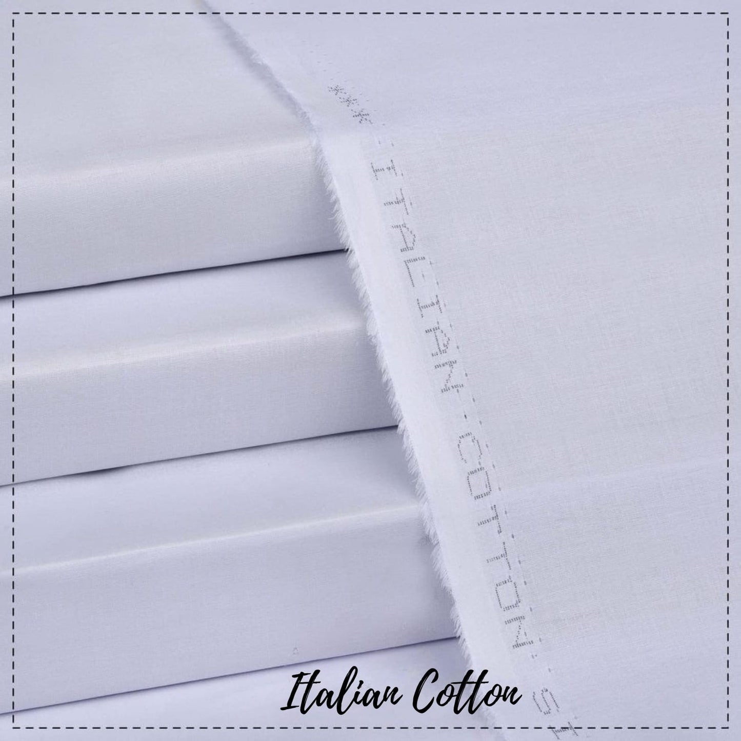 Italian Cotton White-Unstitched Men's Wear by MM VIRSA