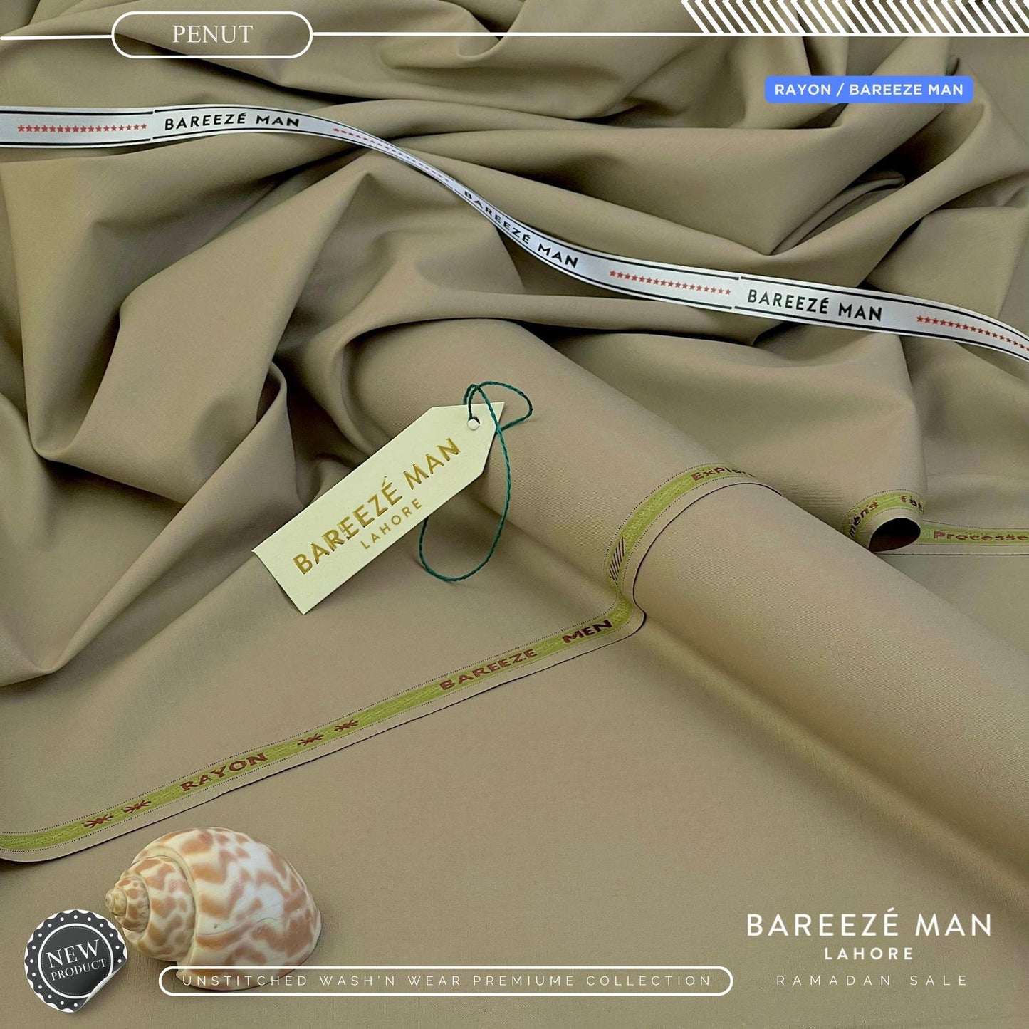 BAREEZE MAN UNSTICHEED MM-(PENUT)