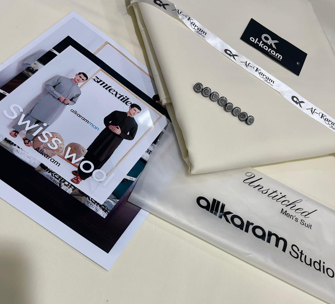 Al-Karam Swiss-Unstitched Men's Wear