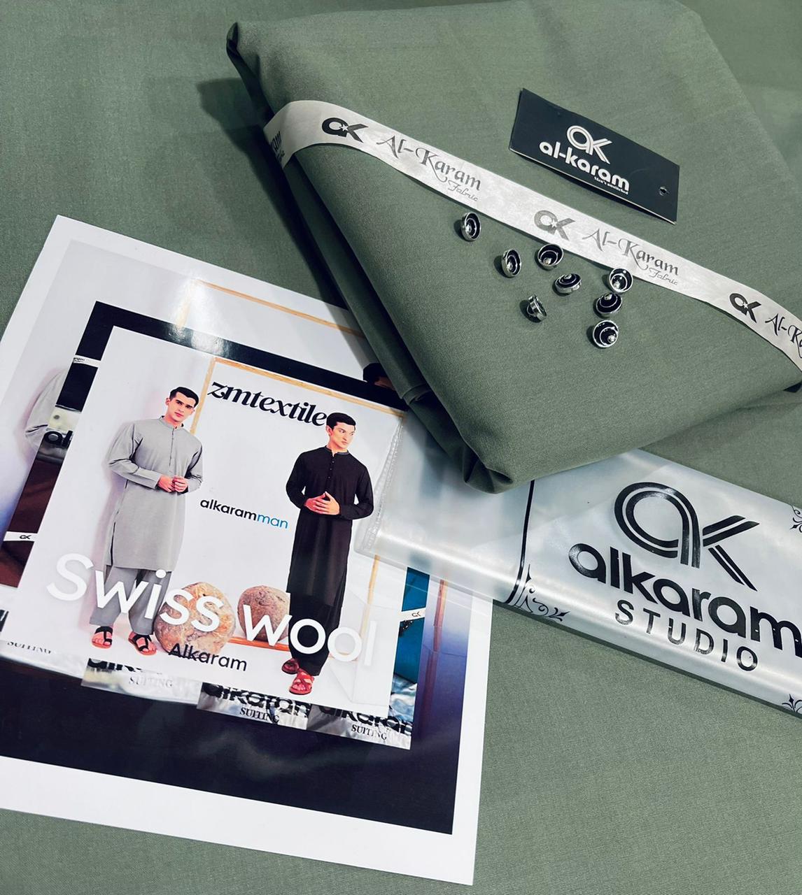 Al-Karam Swiss-Unstitched Men's Wear