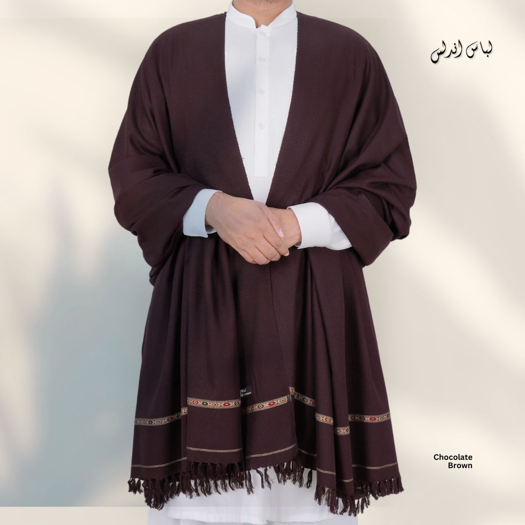 Virsa Woolen Shawl-Mehroon