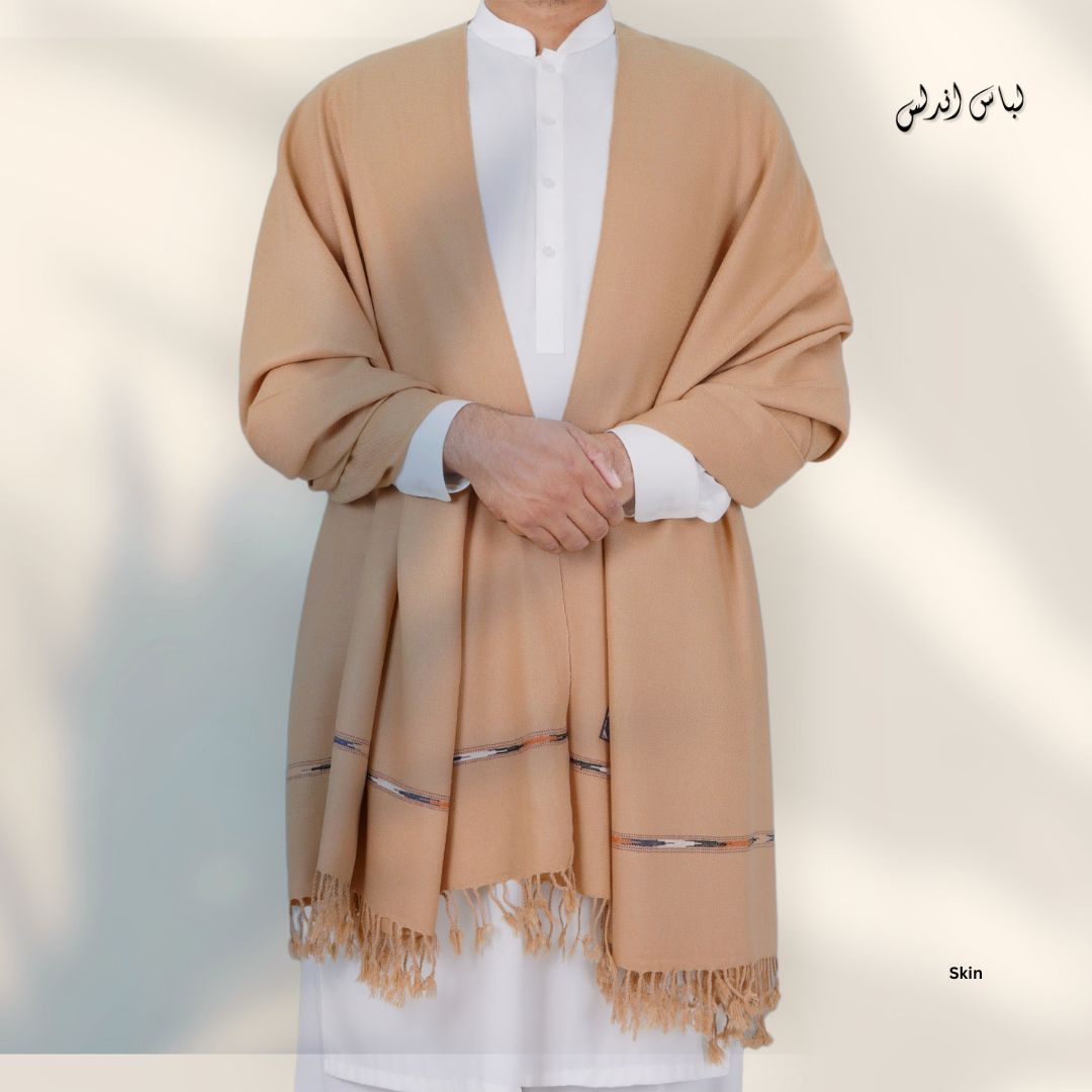 Virsa Woolen Shawl-Skin