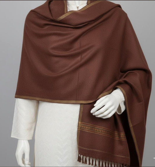 italian Wool Shawl-Mehroon