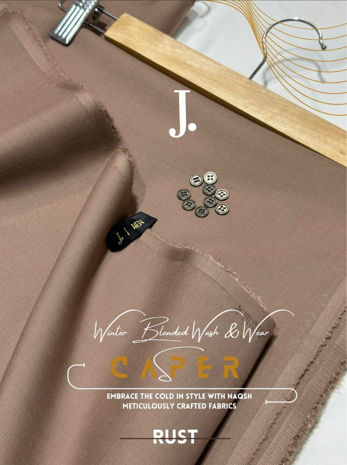 J.Casper Rust-Unstitched  Men's Wear