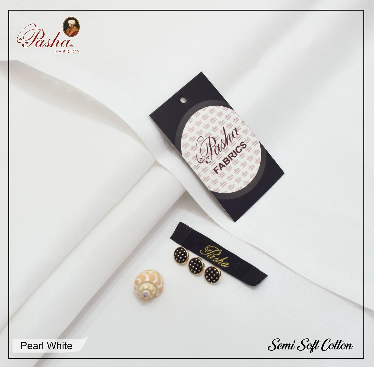 Pasha Silver cotton (Pearl White)