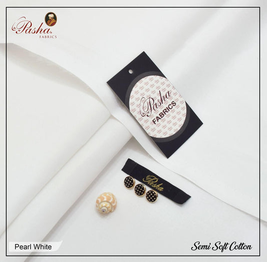 Pasha Silver cotton (Pearl White)
