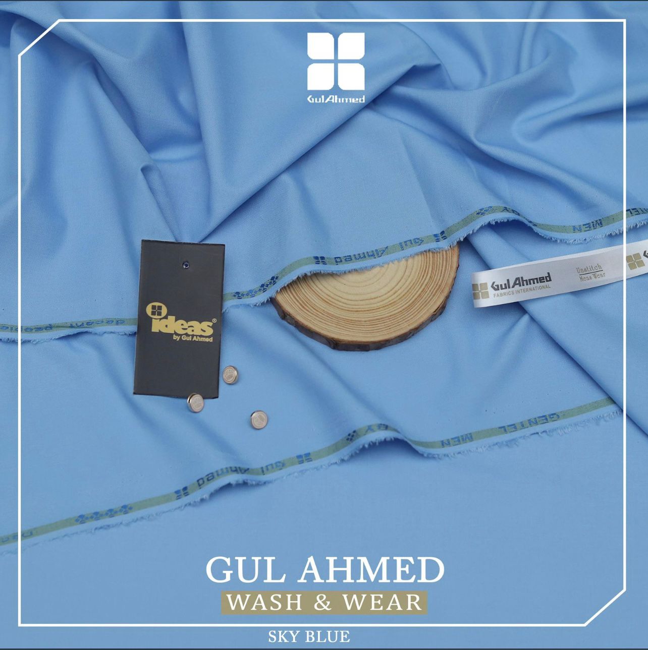 GulAhmad WashnWear (Skyblue)
