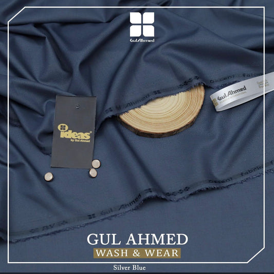 GulAhmad WashnWear (Silver Blue)