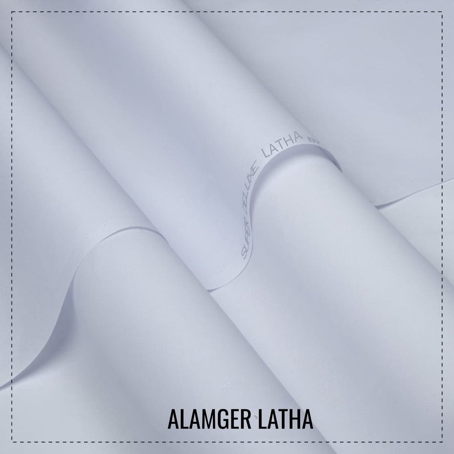 Alamgir Latha White-Unstitched Men's Wear By MM Virsa