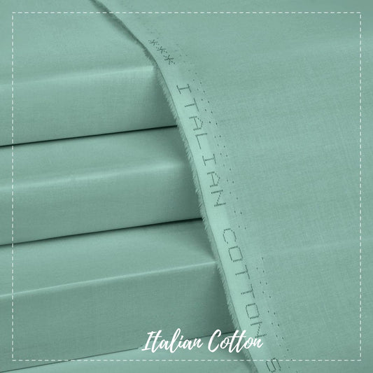 Italian Cotton Ever Green-Unstitched Men's Wear by MM VIRSA