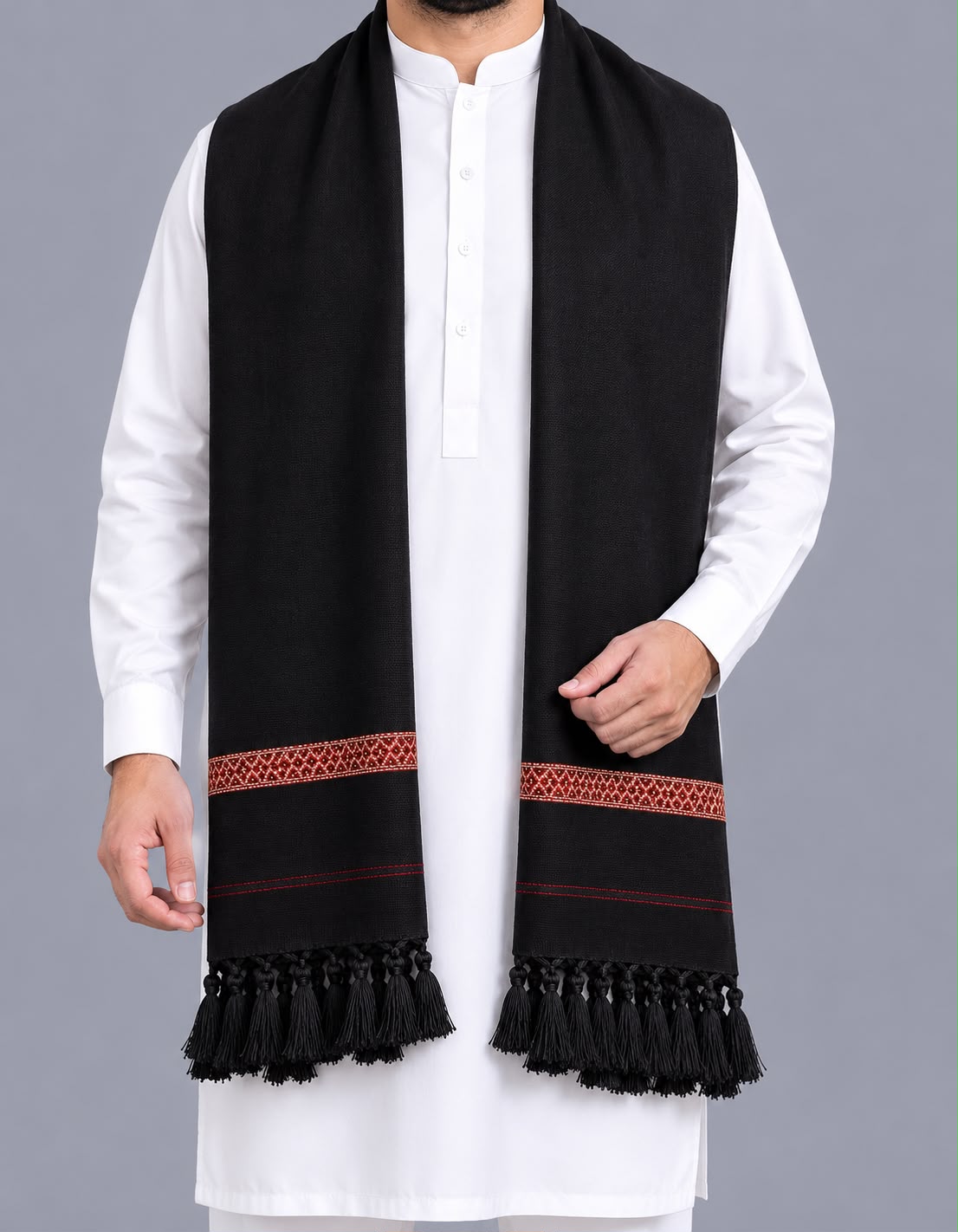 Premium Hand made Wool Shawl – Crafted by Hand, Made for Winter - Allow to Open Parcel