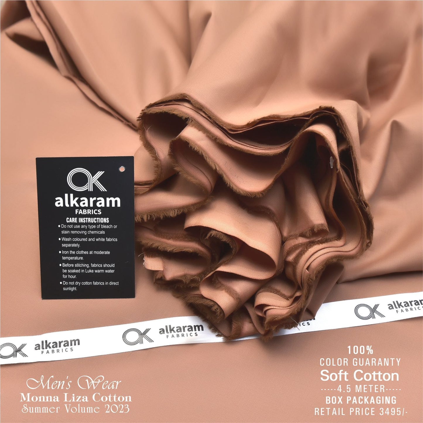 Al-karam Liza Cotton-Unstitched Men's Wear